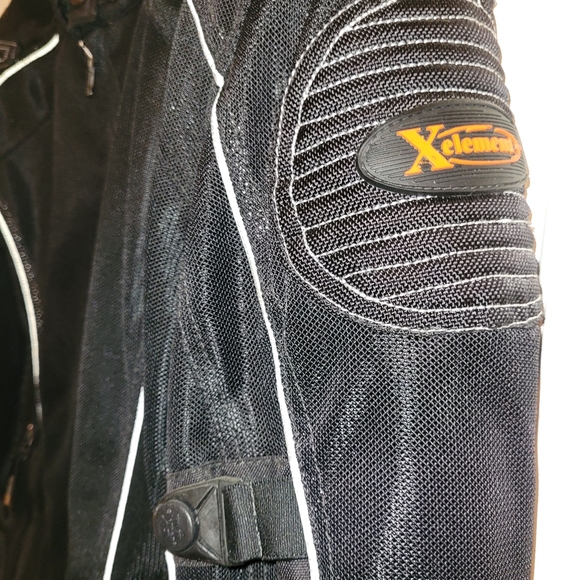 - Mens Xelement black mesh armored motorcycle jacket XXL - Picture 3 of 13